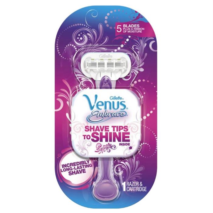 تصویر تیغ اصلاح ژیلت مدل Shave Tips To Shine Venus Embrace